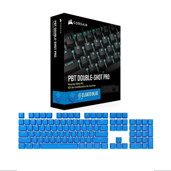 Kit De Teclas Corsair Pbt Double-Shot Pro Elgato Blue