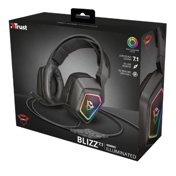 Auricular Gamer Trust Gxt 450 Blizz Rgb 7.1 - Imagen 2