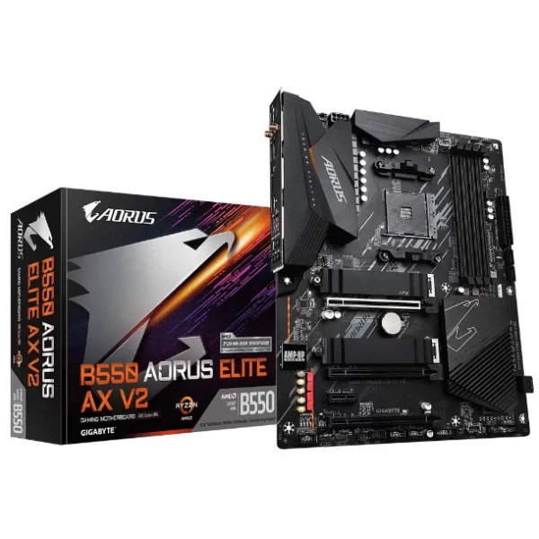 Mother Gigabyte B550 Aorus Elite Ax V2 Ddr4 (Am4)