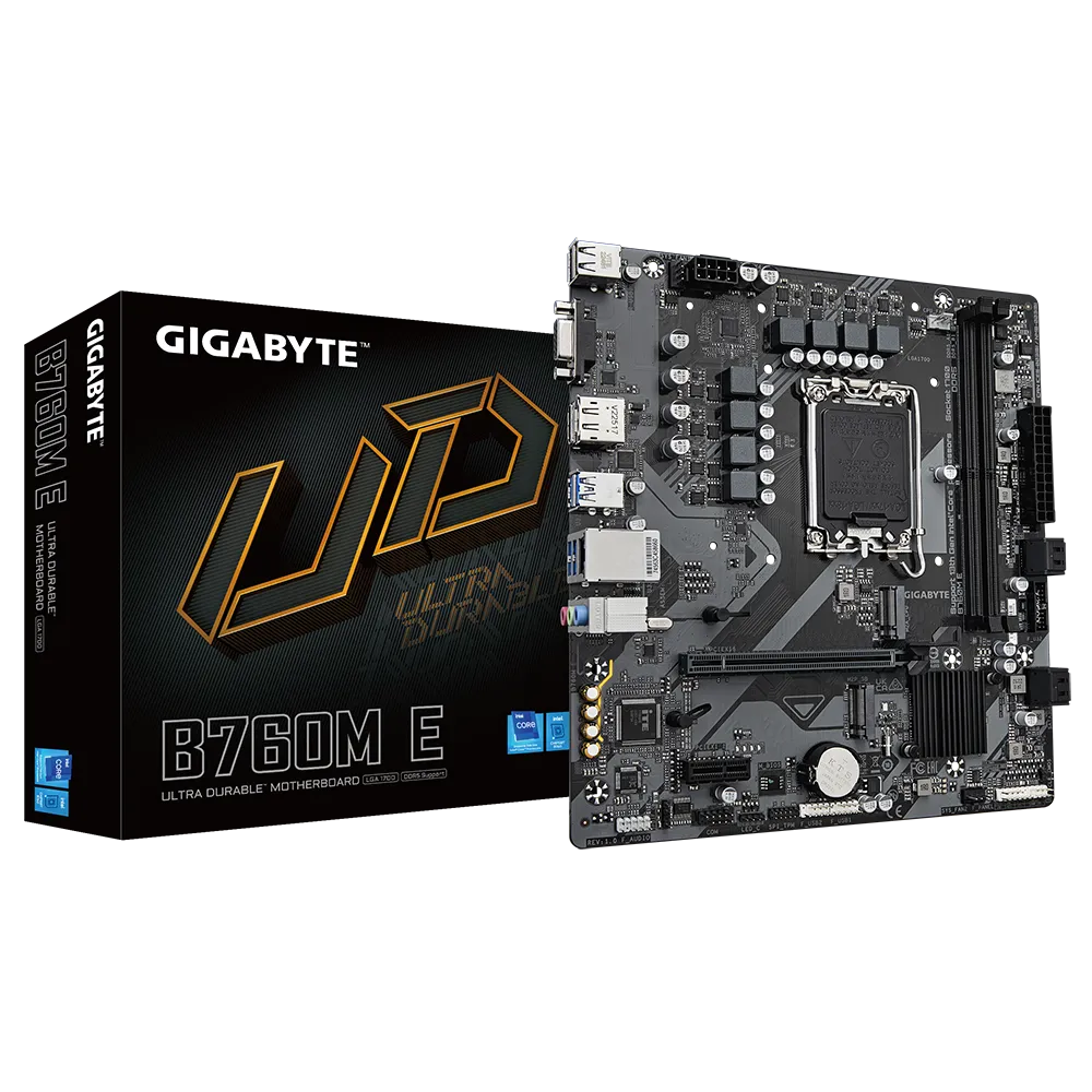 MOTHER GIGABYTE (LGA1700) B760M E DDR5