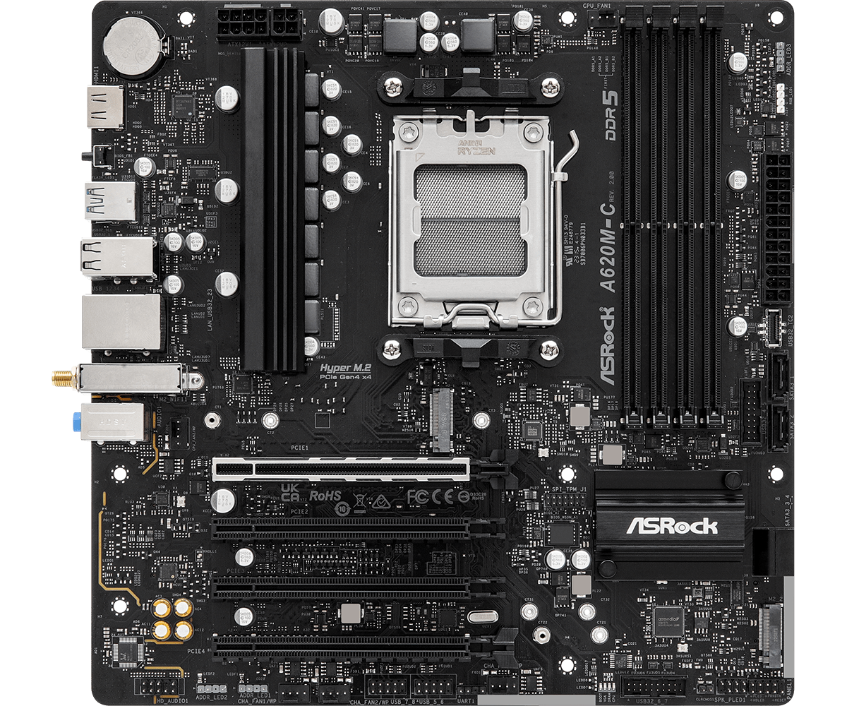 MOTHER ASROCK (AM5) A620M-C R2.0 DDR5 WIFI (BULK)