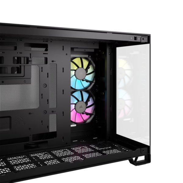 Gabinete Corsair 2500X Mid-Tower TG iCUE Fan RGB x2 Black - Imagen 3