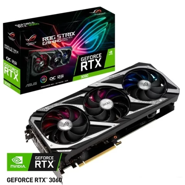 Placa De Video Rtx 3060 Asus Rog Strix Lhr