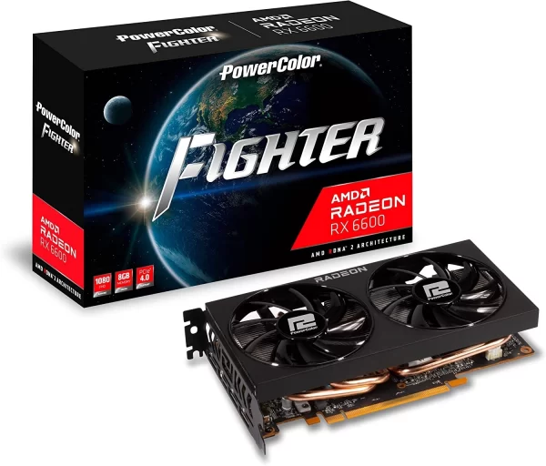 Placa De Video Rx 6600 Powercolor Radeon 8Gb Gddr6 Box