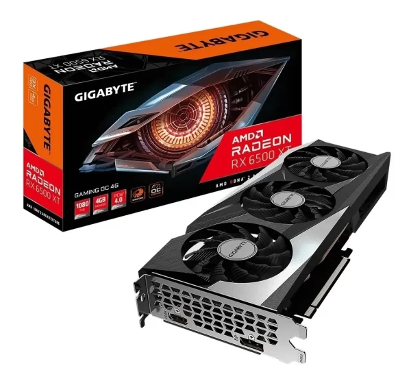 Placa De Video 6500Xt Gigabyte Radeon Gaming Oc 4G