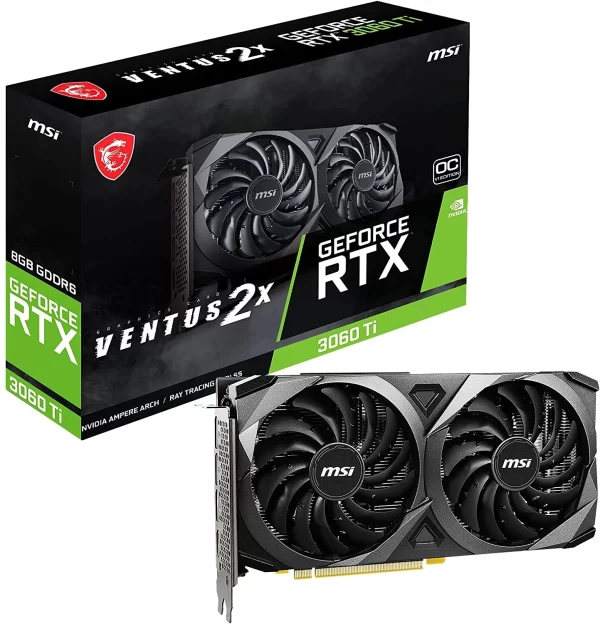 Placa De Video Rtx 3060 Ti Msi Ventus 2X 8Gb