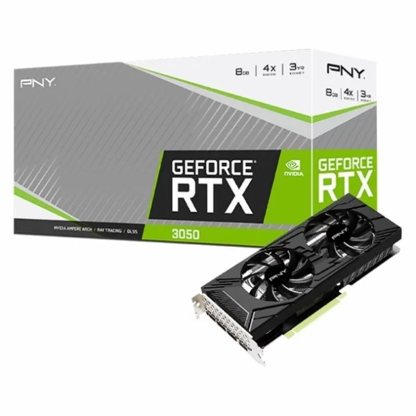 Placa De Video Rtx 3050 8Gb Pny Uprising Dual Fan